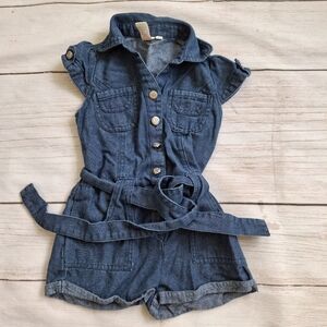 Chillipop Girls Denim Romper Size 4